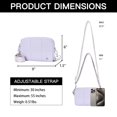 thumbnail image 4 of Bolso bandolera Telena para mujer, ligero, acolchado, color morado, 4 of 6