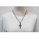thumbnail image 3 of Natural Walnut Wood Cross Pendant Necklace For Men Women Boy Girl Wooden Necklace, 3 of 5