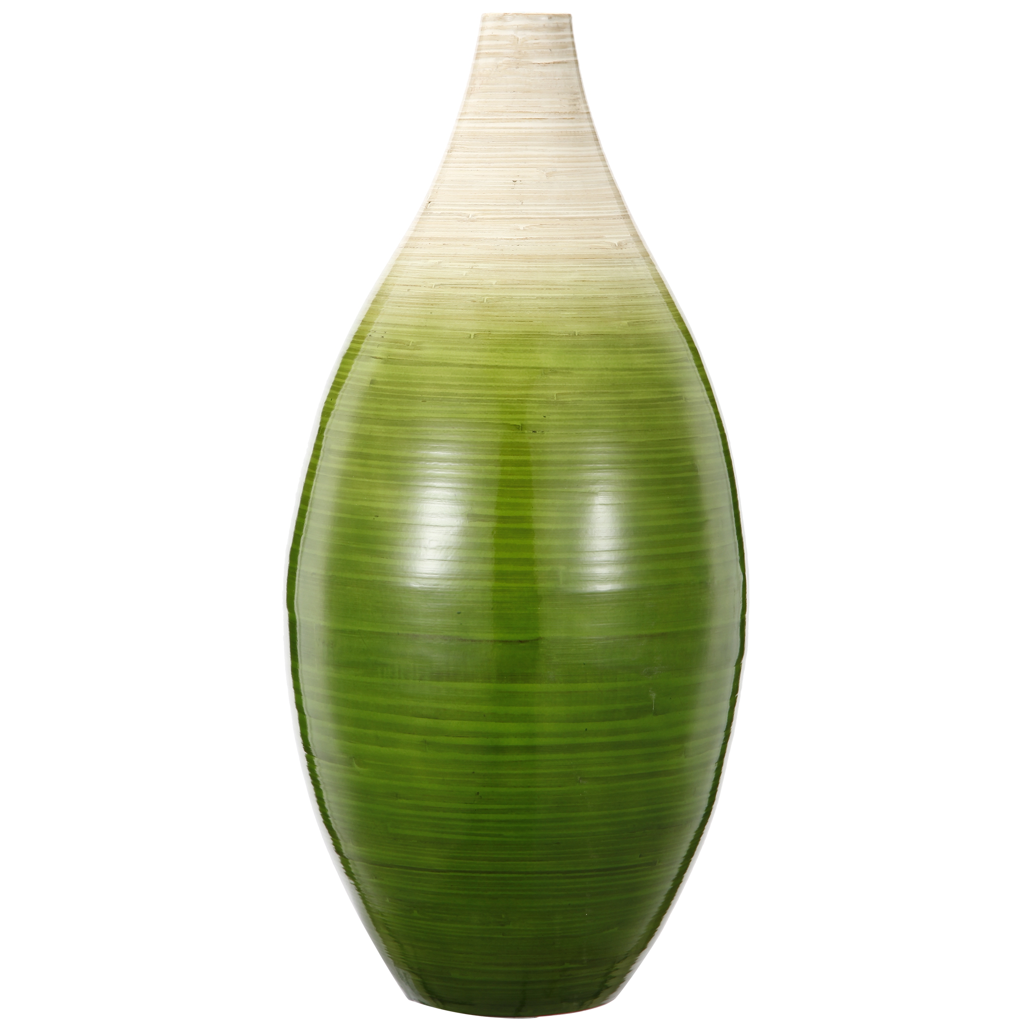 Bamboo Vase D10"x23" Green
