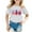 White, variant on Little Kid Girl's 4th Of July Patriotic Short Sleeve T Shirt Cute Independence Day Flag Print Tee Comfortable Casual Summer Top For Toddler Kids Undershirts for Toddler Girls 3-4 Years Purple