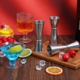 thumbnail image 2 of 10 Jiggers para Coctelería, Vasos Medidores de Vidrio de Acero Inoxidable 304 para Cócteles, Herramientas para Barman en Casa., 2 of 5