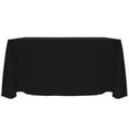 thumbnail image 1 of Ultimate Textile Reversible Shantung Satin - Majestic 108 x 132-Inch Rectangular Tablecloth Black, 1 of 4