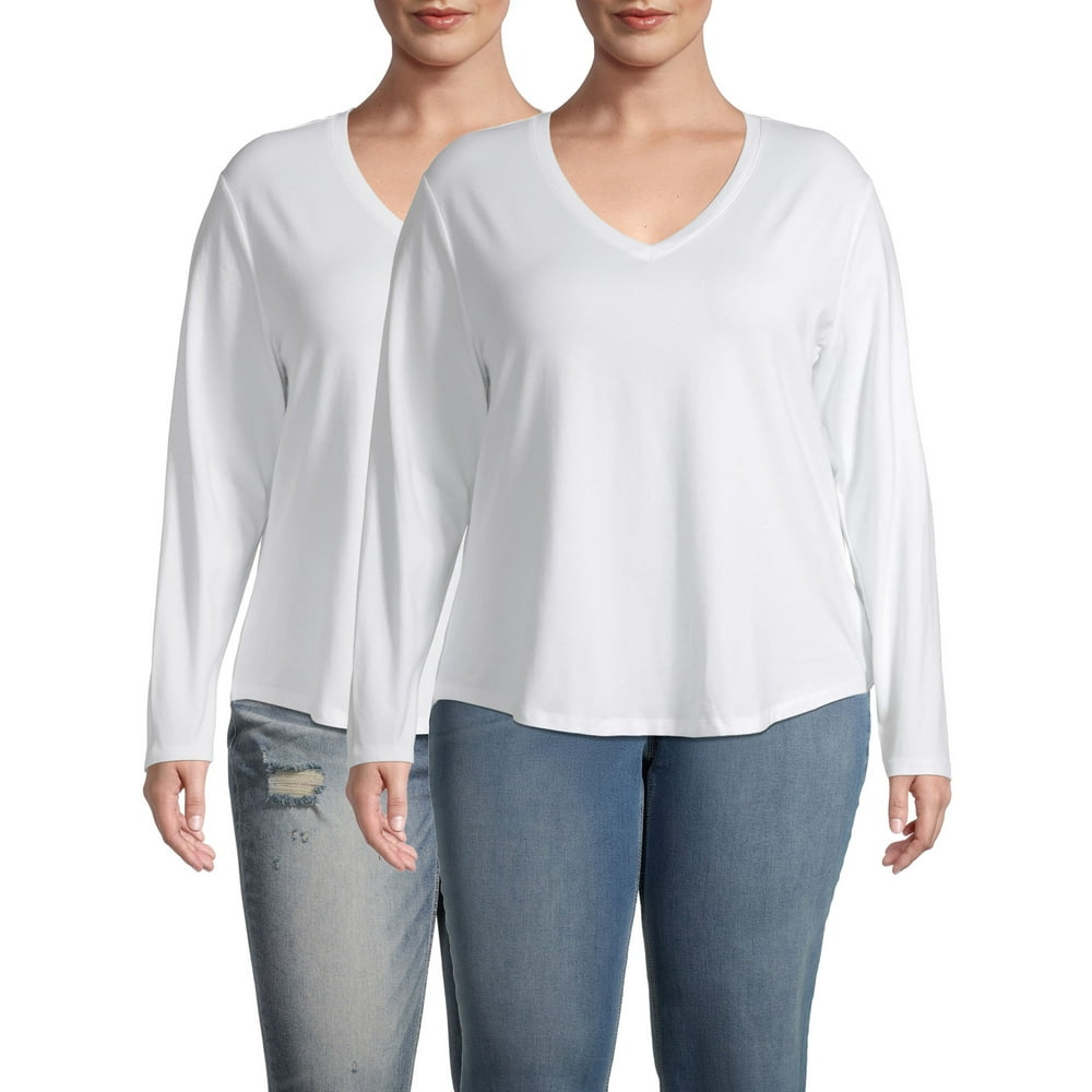 terra & sky v neck t shirt