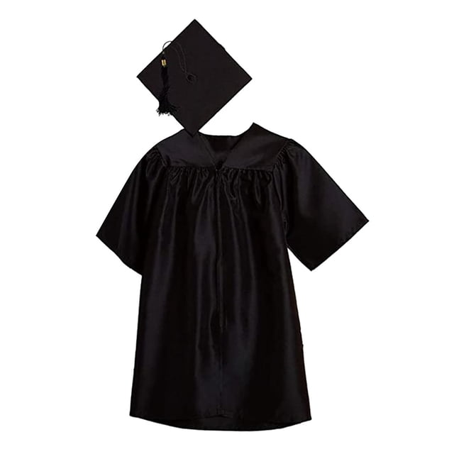 Kindergarten Graduation Gown Cap Tassel Shiny Robe Gown,Charm