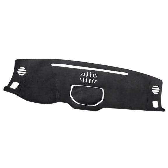 Unique Bargains Car Dashboard Cover Mat Compatible for Toyota Tundra 2014-2021 Protective Flannels Black