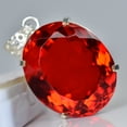 thumbnail image 3 of 98 Ct Natural Brazilian Red Topaz Pendant Oval Cut 925 Sterling Silver Jewelry, 3 of 6