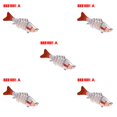 thumbnail image 1 of Naiovety Señuelo de pesca de 10 cm, Crankbait, cebo de natación de 7 segmentos, cebo de pesca de simulación con anzuelo Type2 NO2, 1 of 6