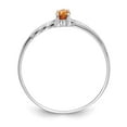 thumbnail image 2 of 10K White Gold Ring Band with Stones (11) November Citrine Marquise Yellow, Size 5, 2 of 5