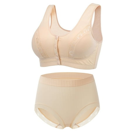 

Jacenvly Women Bras Pack Clearance No Underwire Stretchable Solid Beautiful-Back Bra Bralettes for Women Breathable Soft Comfortable Casual Shaping Cup Shoulder Strap Underwire Plus Size Underwear Set