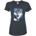 thumbnail image 1 of Great Lakes Wolf Animal Lover Womens Graphic T-Shirt, 1 of 1