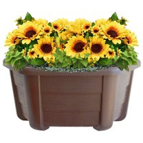 Visland Plastic Wall Hanging Planter - Indoor Outdoor Home Garden Balcony Railing Fence Hanging Pots - Wall Mounted Planting Pot Plants Container