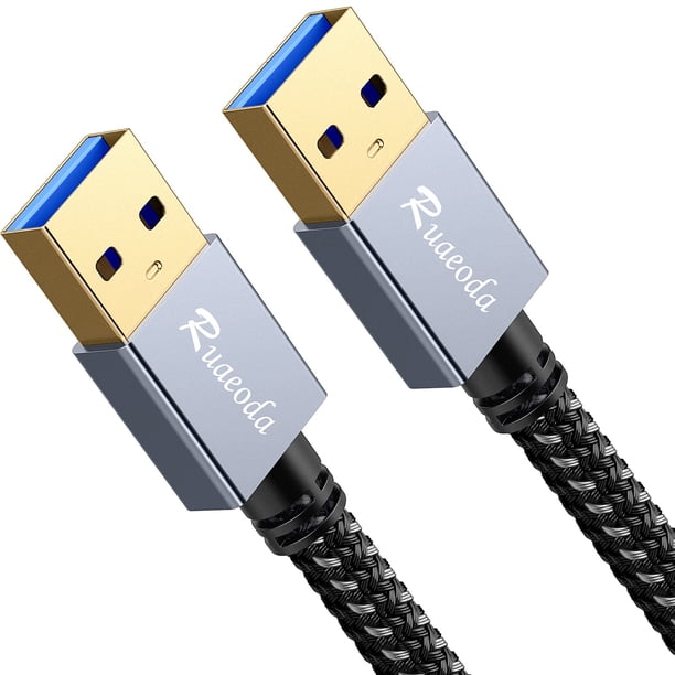 Cable USB a USB Ruaeoda USB 3.0 macho a macho de 1 m
