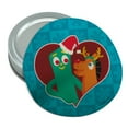 thumbnail image 1 of Christmas Gumby And Pokey In Heart With Santa Hat and Red Nose Round Rubber Non-Slip Jar Gripper Lid Opener, 1 of 5