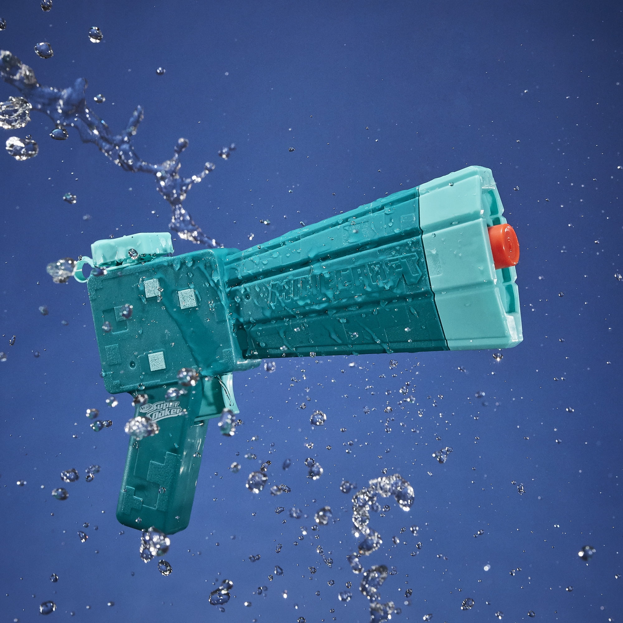 (2 pack) Nerf Super Soaker Minecraft Glow Squid Water Blaster, Minecraft Dungeons Squid Mob Design