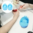 thumbnail image 4 of SHISUYAN Blue Nail Soak Bowls for Manicure Use Made of Durable Plastic 2 Pieces Fit One Hand at a Time, 4 of 9