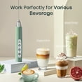 thumbnail image 3 of Granite Handheld Milk Frother Wand for Coffee, Rechargeable Electric Whisk with 3 Heads 3 Speeds Drink Mixer Coffee Frother For Latte, Cappuccino, Hot Chocolate, Egg, 3 of 8