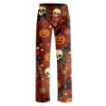 thumbnail image 5 of Red Halloween Pajama Pants for Women Baggy Sweatpants Lounge Sweat Pant Active Jogging Fall Clothes Pajama Pants Women L, 5 of 6