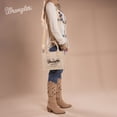 thumbnail image 6 of Wrangler Tote Bag for Women Retro Canvas Top Handle Purses and Handbags, Beuge-Coffee, 6 of 8