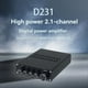 thumbnail image 3 of Placa Amplificadora de Potencia Bluetooth D231 de Alta Potencia, 2.1 Canales, Chip TPA3223 Dual, 200 W X 2/4 Ω + 400 W/2 Ω, Amplificador de Audio Digital., 3 of 9