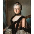 thumbnail image 3 of French School 20x24 Black Modern Framed Museum Art Print Titled - Presumed Portrait of the Duchess of Beuvron, Born Rouille (18th Century), 3 of 5