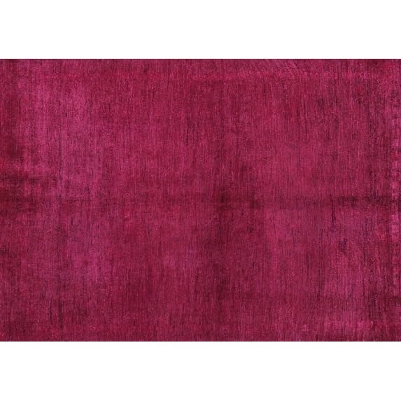 Ahgly Company Indoor Rectangle Abstract Purple Modern Area Rugs, 3' x 5'