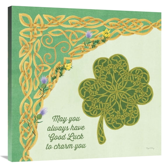 Global Gallery's 'Celtic Charm I' By Elyse DeNeige Stretched Canvas Wall Art