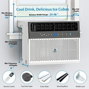 Rugerasy 6000 BTU 269 Sq Ft Window Air Conditioner, White