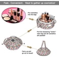 thumbnail image 2 of Leopard Full Print Drawstring Cosmetic & Makeup Bag – Large Portable Makeup Organizer with Inner Zipper Pocket & Mesh Compartment, Travel Toiletry Bag for Women, 2 of 5