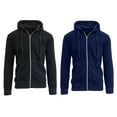 thumbnail image 3 of 2 Pack Men's Fleece Zip-Up Hoodie, 3 of 19