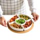 thumbnail image 1 of Fruit Platter Tray for Parties with 5 Removable Compartments | Dried Fruit Storage Organizer Plate for Entertaining Picnics Camping Thanksgiving Christmas, 1 of 9