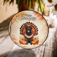 thumbnail image 3 of Happy Thanksgiving Labrador Retriever Turkey Costume Pumpkins Autumn Leaves Stained Glass Suncatcher Lab Dog Lover Gifts Window Hanging Sign Decor - 130144, 3 of 5