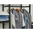 thumbnail image 4 of Covermates Keepsakes Deluxe Garment Bag Set - Premium Polyester - Full Length Zipper - ID Window - Carrying Handles - Stowaway Pouch - Closet Storage-Grey, 4 of 8