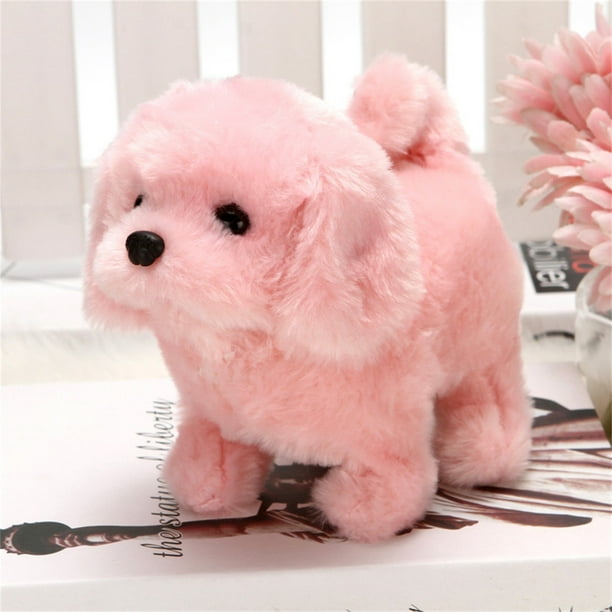Pisexur Simulation Plush Toys Electric Puppy Pet Toy Dog Can Walk And Call  Toy Dog Children's Gift, Christmas Gifts for Kids 