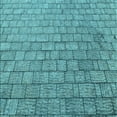 thumbnail image 1 of Ahgly Company Tapis d'Intérieur Lavable en Machine Carré Transitionnel Vert Cyan Foncé, 4 Pieds Carré, 1 of 7