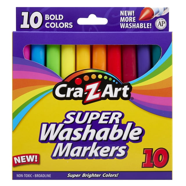 Marcadores lavables Cra-Z-Art Bold, 10 unidades