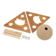 thumbnail image 2 of Bola rascadora para gatos Jadeshay Juguete rascador de Madera Interactiva Estética elegante, 2 of 8