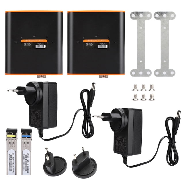 Measy OPT882 HDMI Fiber Optic Media Extender Transmitter Receiver 1080P Singlemode SC/FC 20kmEU 110-240V