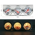 ZGBY 2'' 52Mm Mechanical Chrome Triple Gauge Set Water Temp Oil
