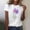 2#Multicolor, variant on DPTALR Women's Fashion Floral Print Round Neck Short Sleeve T-Shirt,Multicolor,Size XXL,Women's Plus ,Young Adult Tops