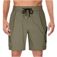 thumbnail image 2 of Fiudx Pantalone Cortos para Hombre, Transpirables, Informales, con Cintura Elástica, para Senderismo y Viajes, para Un Estilo de Vida Activo y con Tejido Suave., 2 of 6