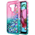 thumbnail image 1 of For LG K51/LG Q51/LG Reflect/LG Stylo 6 Shockproof Glitter Liquid Bling Diamond Quicksand Case Phone Protective Cover, 1 of 6