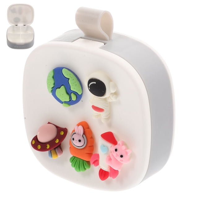 Small Pills Holder Cartoon Pills Box Mini Pills Case Portable Pills Container Pills Dispenser