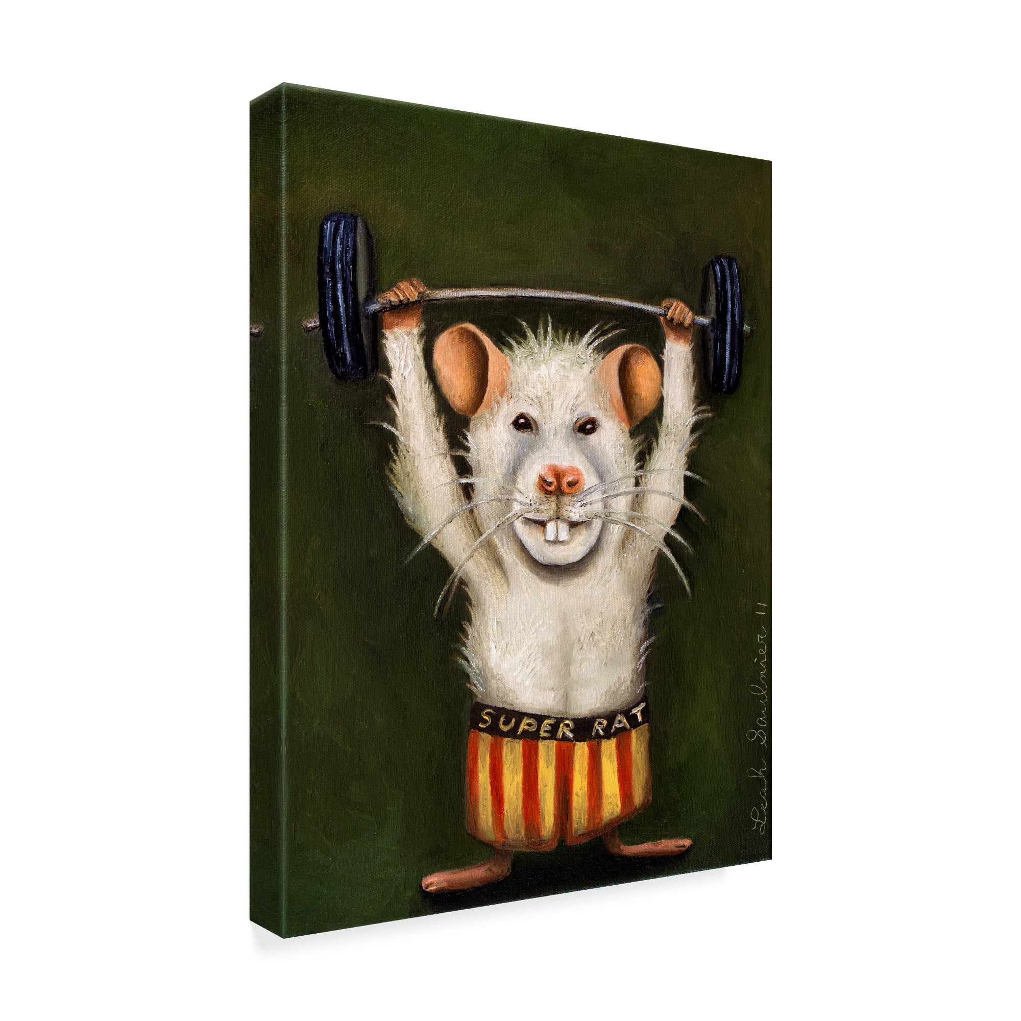 Trademark Fine Art 'Super Rat' Canvas Art by Leah Saulnier