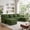 Green, variant on Hvoonc 132.3" Oversized Modular Sectional Sofa for Living Room, 24" Deep Seating, Flexible Combination, Black