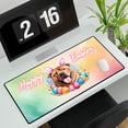 thumbnail image 3 of Happy Easter Chinese Shar-Pei with Bunny Ear Headband and Flowers Desk Mat Full Keyboard Mouse Pad Dog Lover Large Mousepad - 13001, 3 of 5