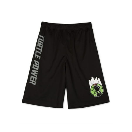 Nickelodeon Boys TMNT Turtle Power Athletic Workout Shorts