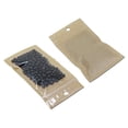 thumbnail image 2 of 100Pcs Clear Brown Kraft Paper Plastic for Zip Reclosable Bag Lock Flat Heat Sealable Smell Proof Packaging Bags Zipper Lock Coffee Plastic Bags (10x1, 2 of 2