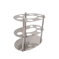 thumbnail image 3 of Stainless Steel Countertop/Wall Mount Circle Toothbrush Holder Stand Metal Toothpaste Holder Tooth Brush Stand for Bath, 3 of 8
