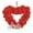16-C, variant on Ongmies Wreath Clearance Valentine's Day Wreath Heart Shaped Wreath for Front Door Shaped Wreath Decorations Ornaments Love Heart Shaped Hanging Garland Wedding Party Decor Home Decor Red1