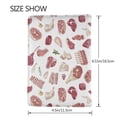 thumbnail image 3 of Pofeuu Different Meat Print Travel Document Organizer Passport Holder Men Women for Family (6.5 in x 4.5 in),Wallet Holder Credit Card Clutch Bag Case, 3 of 5